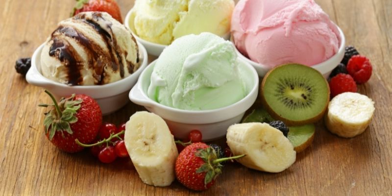 ricetta gelato alla canapa e frutta